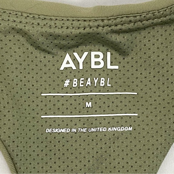 NWT Aybl Core Sports Bra Workout Athletic Running, Olive Green - Size M - Picture 7 of 9